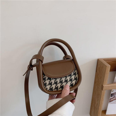 Plaid accessories bag mini children's small bag foreign style crossbody bag